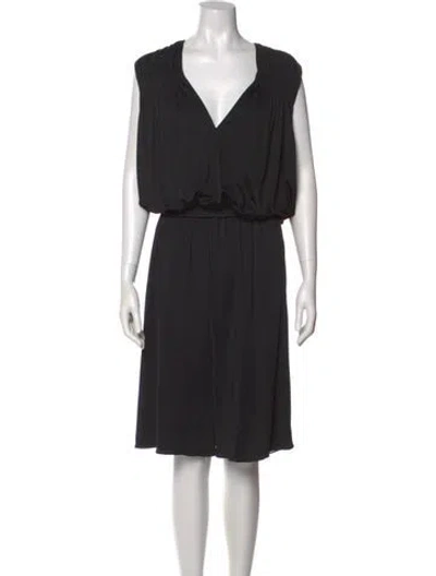 Pre-owned Tom Ford Plunge Neckline Romper In Black