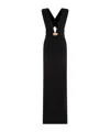 Tom Ford Plunging-neck Sleeveless Gown In Black