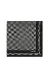 Tom Ford Signature Patterned Silk Scarf With Contrasting Border