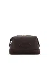 Tom Ford Pochette In Suede And Leather In Brown