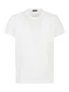 Tom Ford White Crewneck T-shirt With Logo Embroidery On The Front And Perforated Design In Cotton Man In White