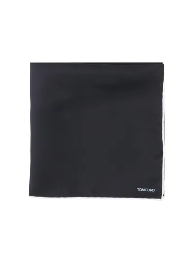 Tom Ford Pocket Handkerchief In Black