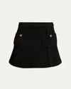 Tom Ford Pocket Knit Mini Skirt In Black