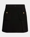 Tom Ford Pocket Knit Mini Skirt In Black