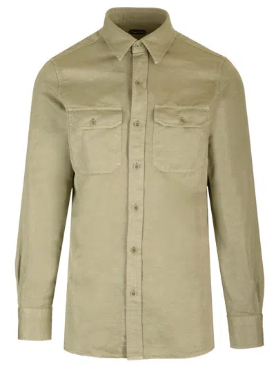 Tom Ford Pocket Patch Long In Green