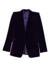 Tom Ford Pocket Single-button Blazer In Purple