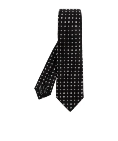 Tom Ford Pointed End Tie In Black