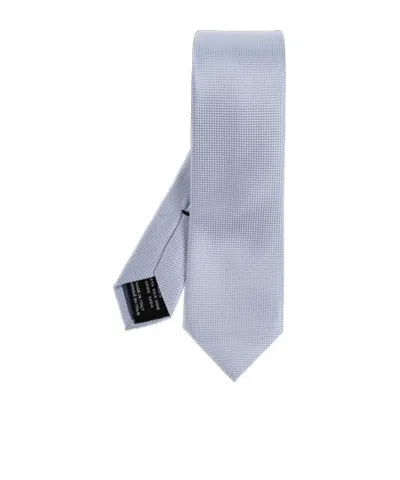 Tom Ford Pointed End Tie In Gray