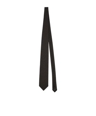 Tom Ford Pointed Tie In Black