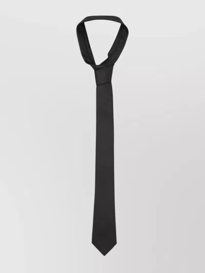 Tom Ford Pointed Tip Silk Tie For Formal Attire In Black
