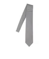 Tom Ford Textured Houndstooth Tie In Grey And Black In Gray