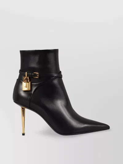 TOM FORD POINTED TOE LEATHER ANKLE BOOTS