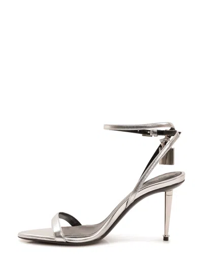 Tom Ford Pointed Toe Naked Sandal In Animal Print