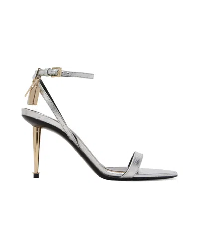 Tom Ford Pointed-toe Open-toe Sandals In Silver