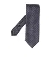 Tom Ford Geometric-pattern Silk Tie In Blue