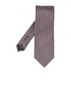 Tom Ford Chevron-pattern Silk Tie In Pink
