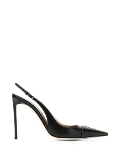 Tom Ford Slingback Pointed Heeled Pumps In Black