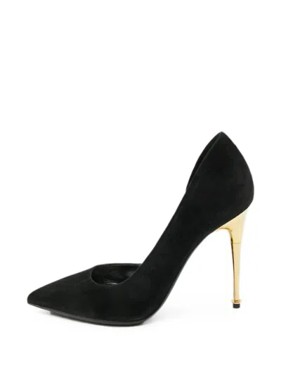 Pre-owned Tom Ford Pointed-toe Suede Pumps In Black
