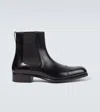 Tom Ford Edgar Polished Leather Chelsea Boots In Black
