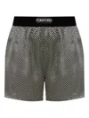 Tom Ford Shorts Stile Pigiama In Seta A Pois