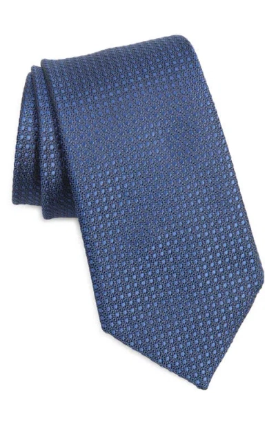 Tom Ford Polka Dot Mulberry Silk Jacquard Tie In Hb556 Ultramarine