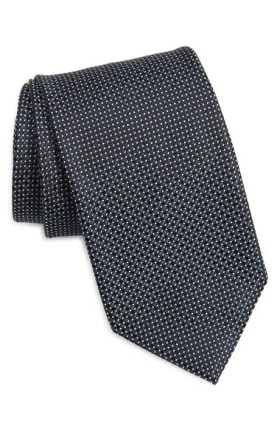 Tom Ford Polka Dot Mulberry Silk Tie In Black