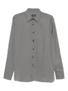 Tom Ford Polka Dot-pattern Shirt In Gray