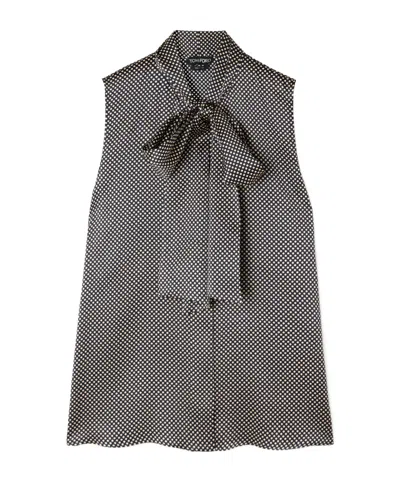 Tom Ford Polka Dot Pattern Shirt In Black