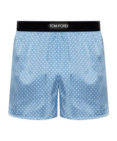 TOM FORD POLKA-DOT PATTERN SILK BOXERS