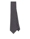 Tom Ford Polka Dot-pattern Silk Tie In Black