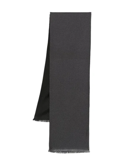 Tom Ford Polka Dot-print Scarf In Black
