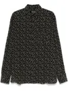 Tom Ford Polka Dot-print Shirt In Black