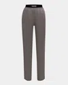 Tom Ford Polka Dot Print Stretch Satin Pajama Pants