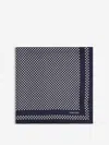Tom Ford Polka Dot Silk Pocket Square In Black