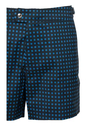 Tom Ford Polka Dot Shorts In Blue