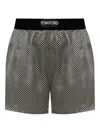 Tom Ford Shorts Stile Pigiama In Seta A Pois