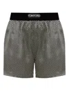 Tom Ford Shorts Stile Pigiama In Seta A Pois
