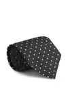 Tom Ford Polka Dot-jacquard Silk Tie In Black