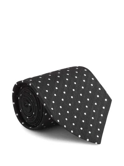 Tom Ford Polka Dot-jacquard Silk Tie In Multicolor