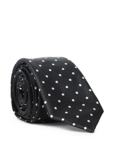 TOM FORD POLKA-DOT SILK TIE