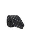 Tom Ford Polka Dot-jacquard Silk Tie In Black