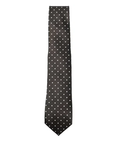 TOM FORD POLKA-DOT SILK TIE
