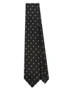Tom Ford Polka Dot-jacquard Silk Tie In Black