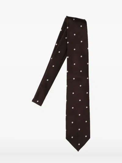 TOM FORD POLKA-DOT SILK TIE