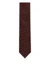 Tom Ford Burgundy Silk Tie With White Polka Dots In Burgundy