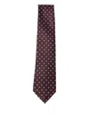 Tom Ford Polka-dot Silk Tie In Brown