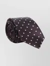 Tom Ford Polka Dot Silk Tie With Smooth Texture In Brown