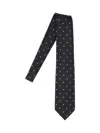 Tom Ford Regular Width Pointed Tip Polka Dot Tie In Black