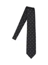 Tom Ford Regular Width Pointed Tip Polka Dot Tie In Black