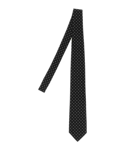 Tom Ford Polka Dot Tie In Purple